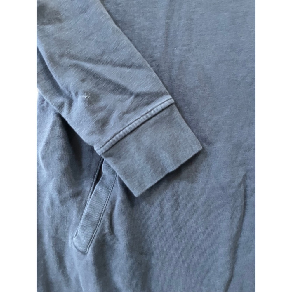 Toad&Co Womens Small Hoodie Dress Navy Long Sleeve Pockets Pullover Mini Boho - Picture 7 of 16